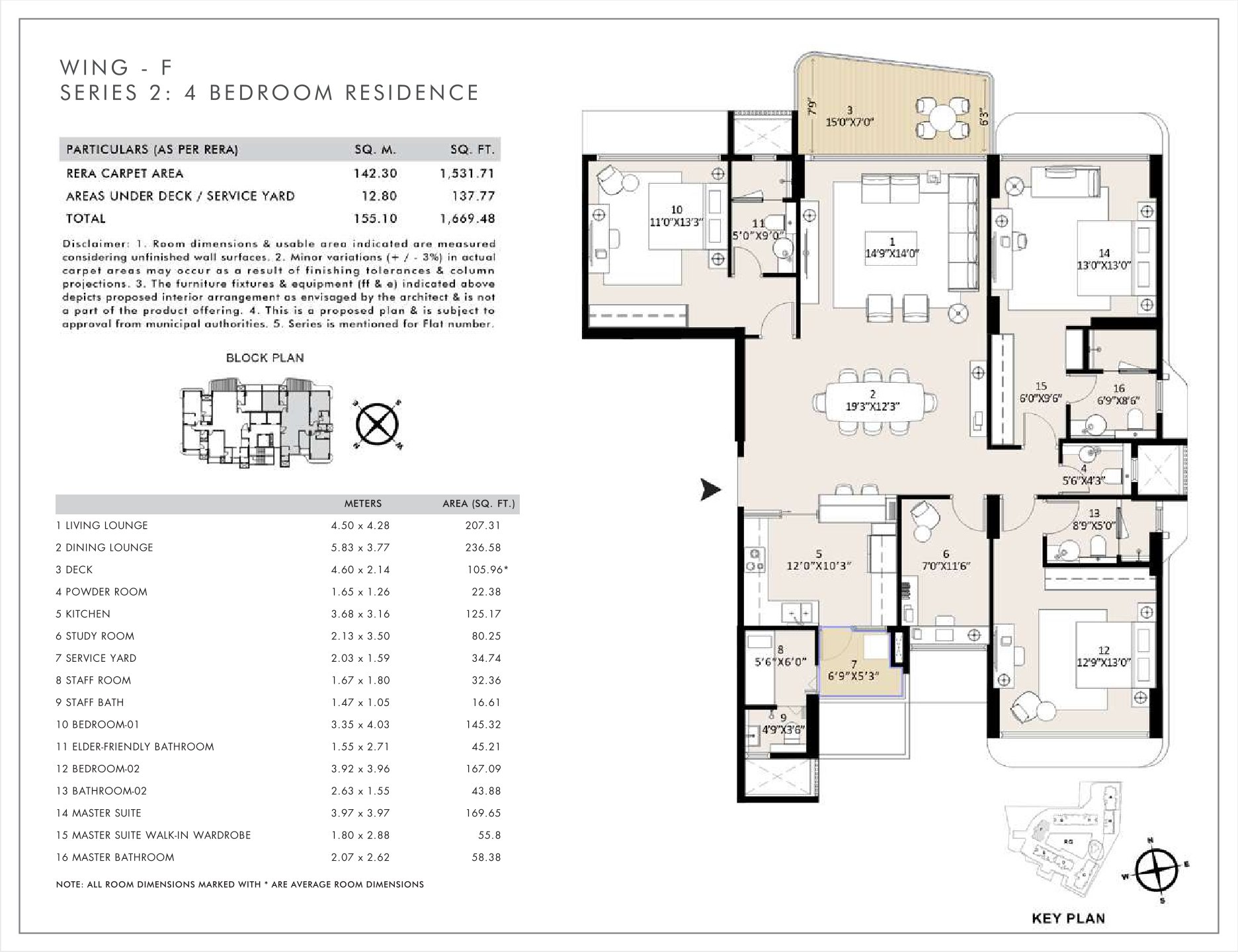 4 BHK Floor Plan